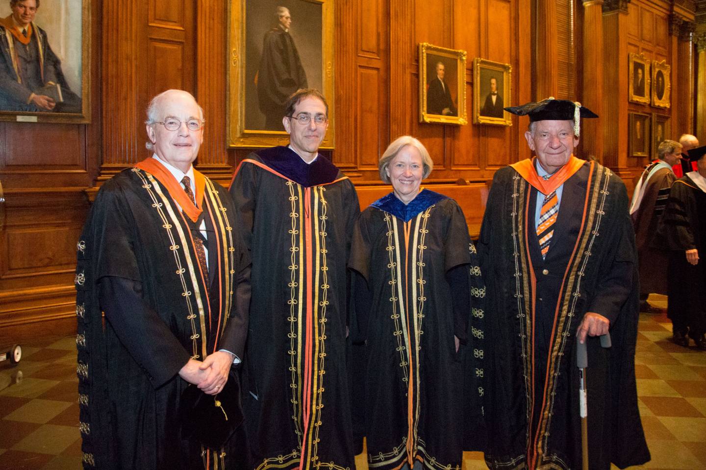 Princeton presidents, Shaprio, Eisgruber, Tilghman and Bowen