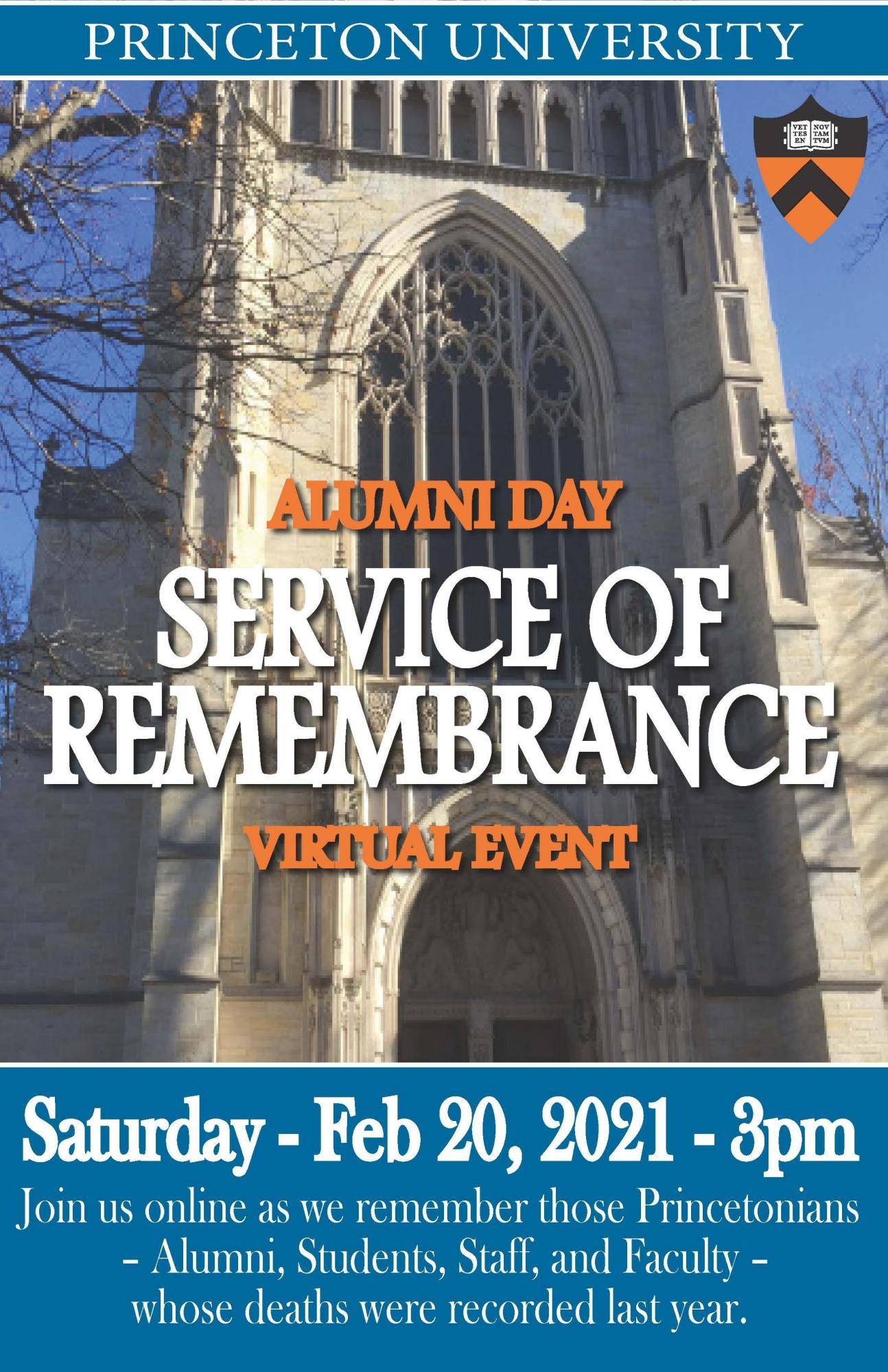Service of Remembrance on Alumni Day - Virtual Event - Vimarsana News