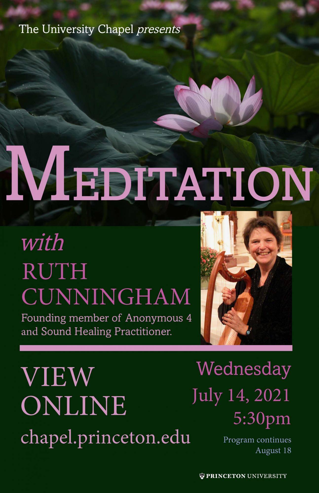 Music Meditation with Ruth Cunningham - Virtual Event