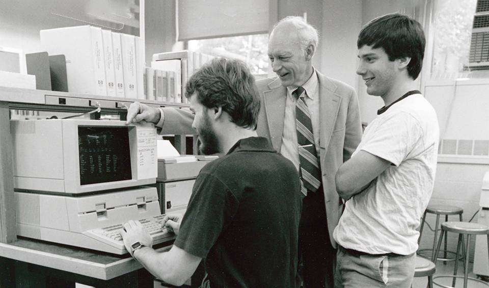 Bruce Arden with students