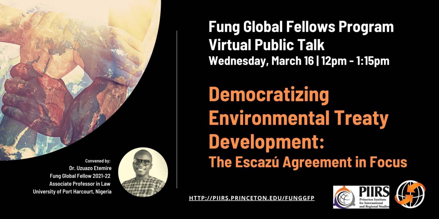 Fung Public Talk | Democratizing Environmental Treaty Development: The Escazú Agreement in Focus - Vimarsana News