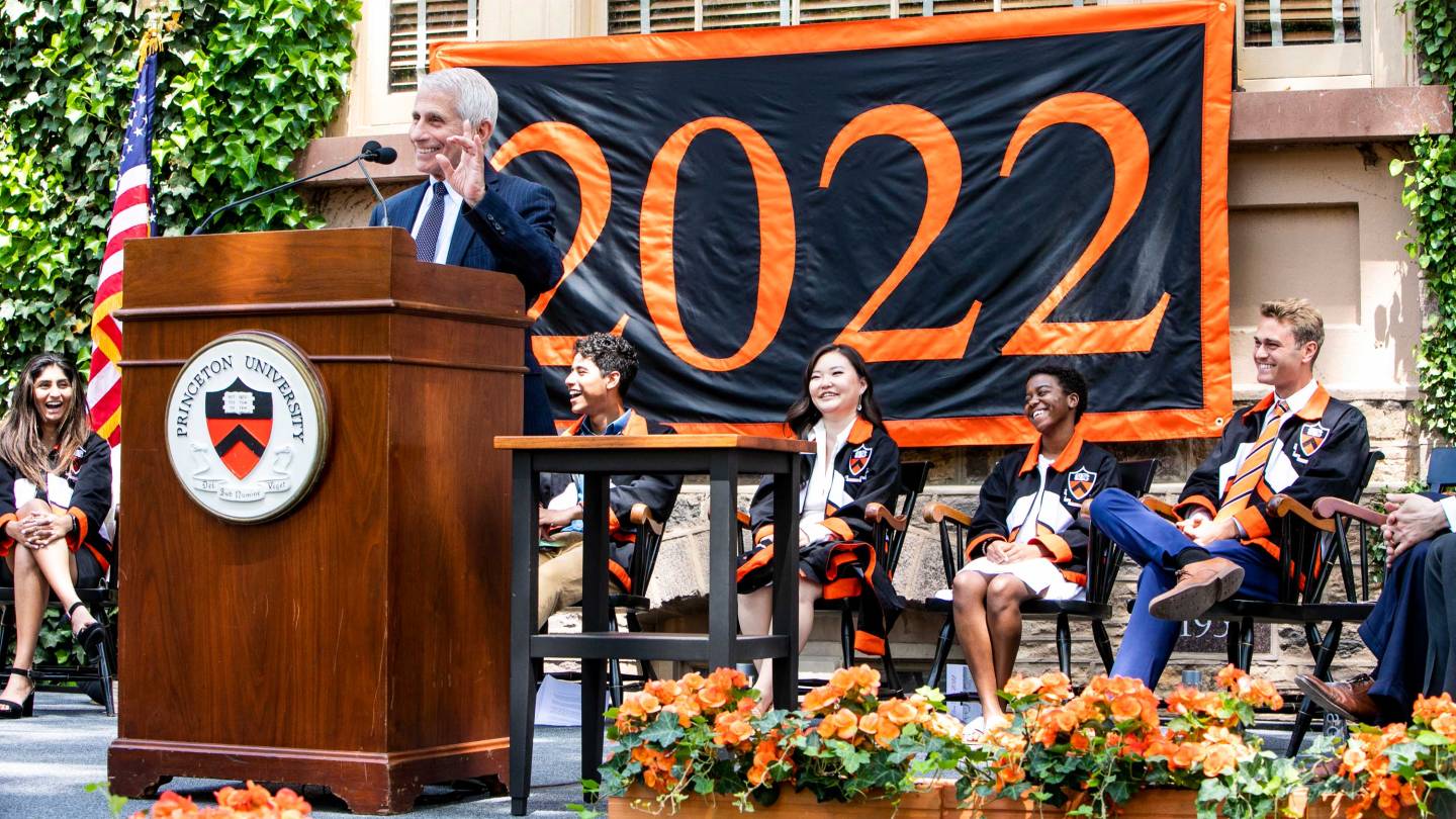 Dr. Fauci to Princeton seniors on Class Day: 'It is our collective responsibility not to shrug our shoulders' or to accept 'the normalization of untruths' - Vimarsana News