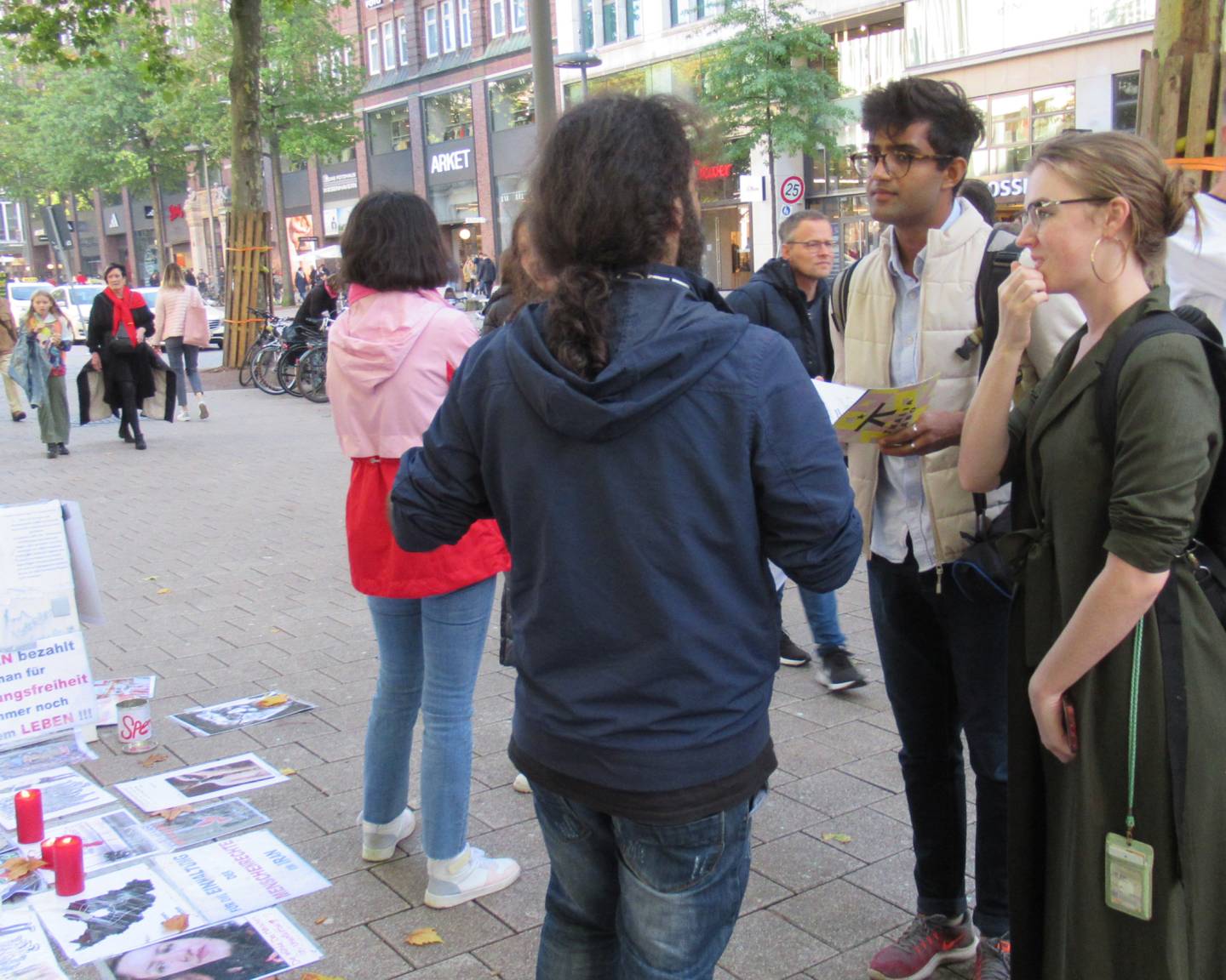 Students at a protest
