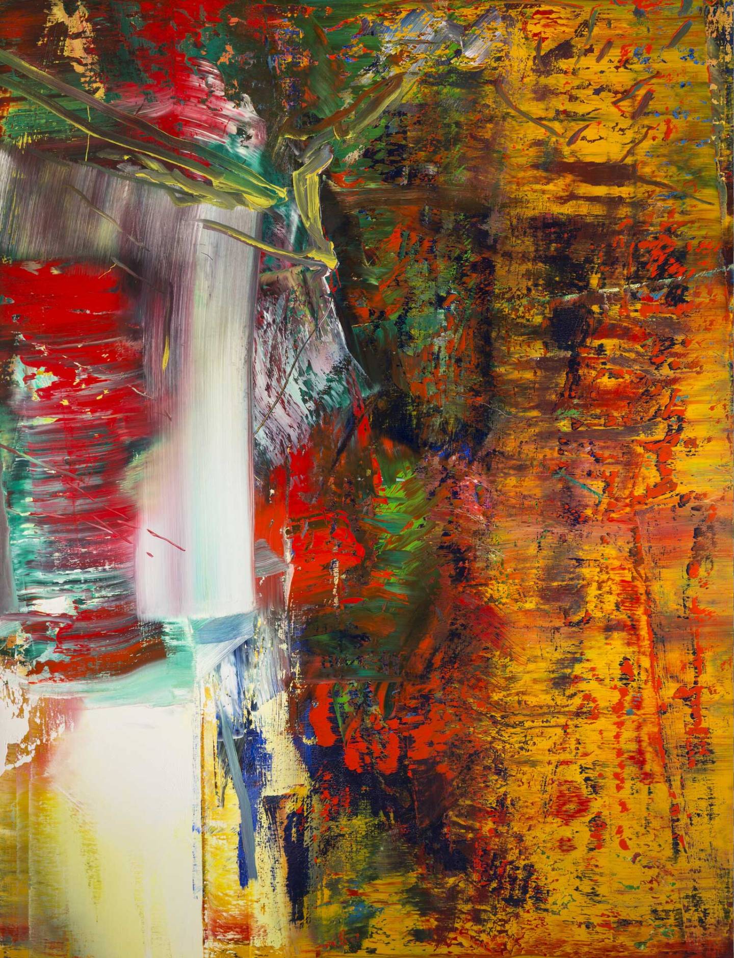 An untitled 1986 abstract painting by Gerhard Richter