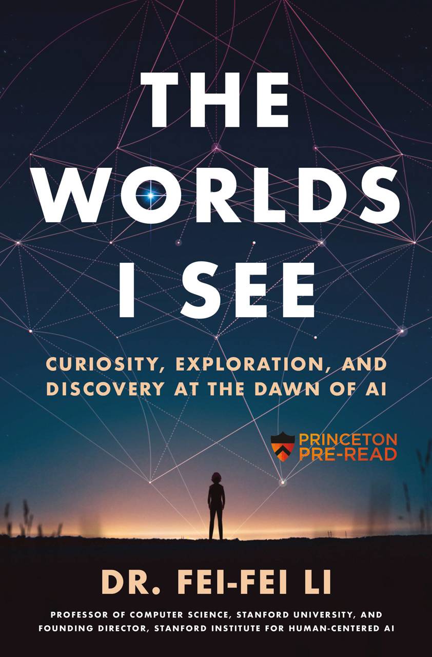 Cover of a book, entitled: The Worlds I See