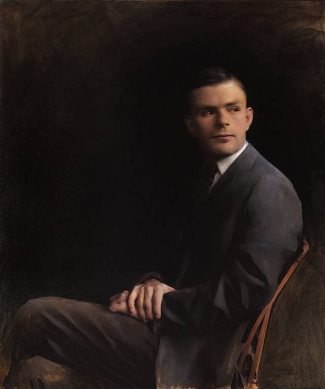 painting of Alan Turing