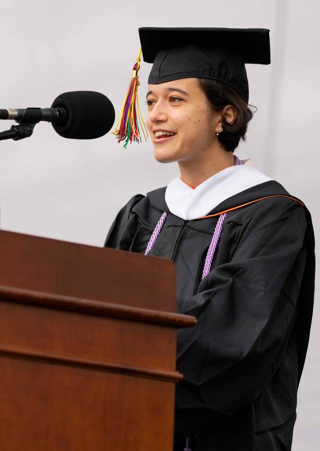 Natalia Orlovsky at the podium