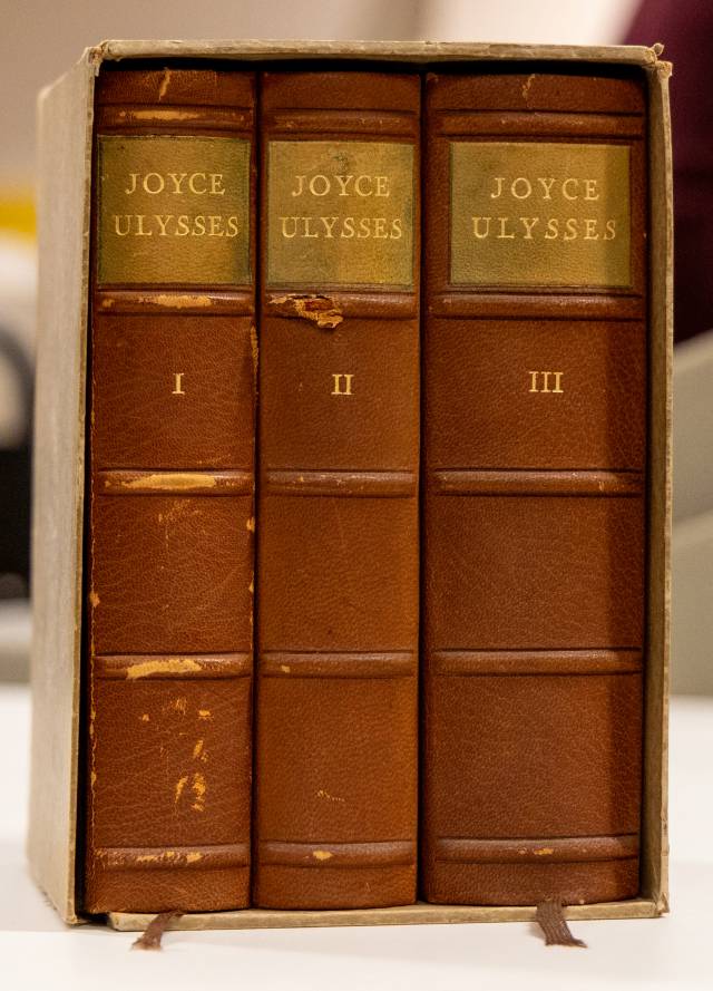 Three volumes of Ulysses