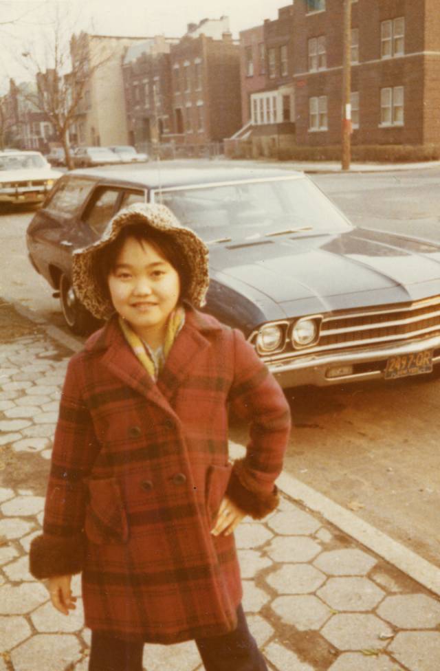 Mami Akiyama as a child in the U.S.