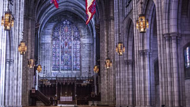 Interior of the Princeton University chapel