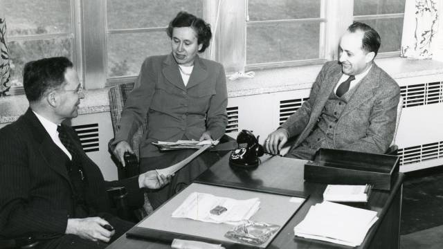 Helen Baker is the first woman appointed to the faculty by the Board of Trustees