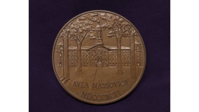 Official 1896 medal for Princeton University