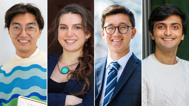Tyler Hou, Elizabeth Kozlov, Zachary Siegel and Zain Zaidi
