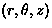 $(r,\theta,z)$