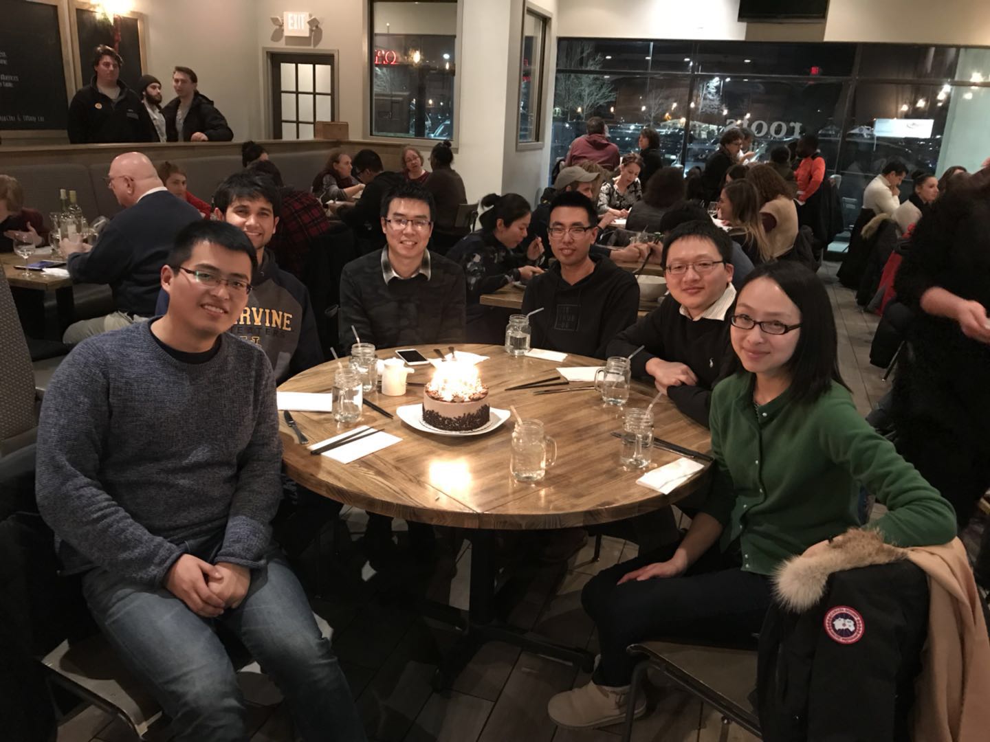 New Year Group Dinner at Root 2018