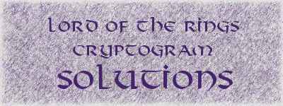 Cryptogram Solutions