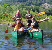 Canoe trip group
