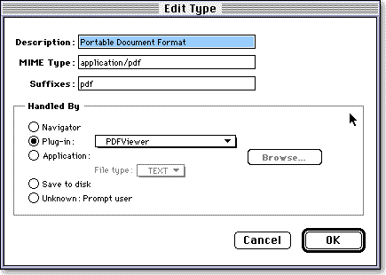 Image of Netscape Preferences dialog box