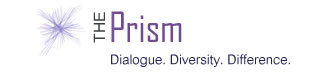 Prism Logo: Dialogue. Diversity. Difference