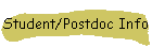 Student/Postdoc Info
