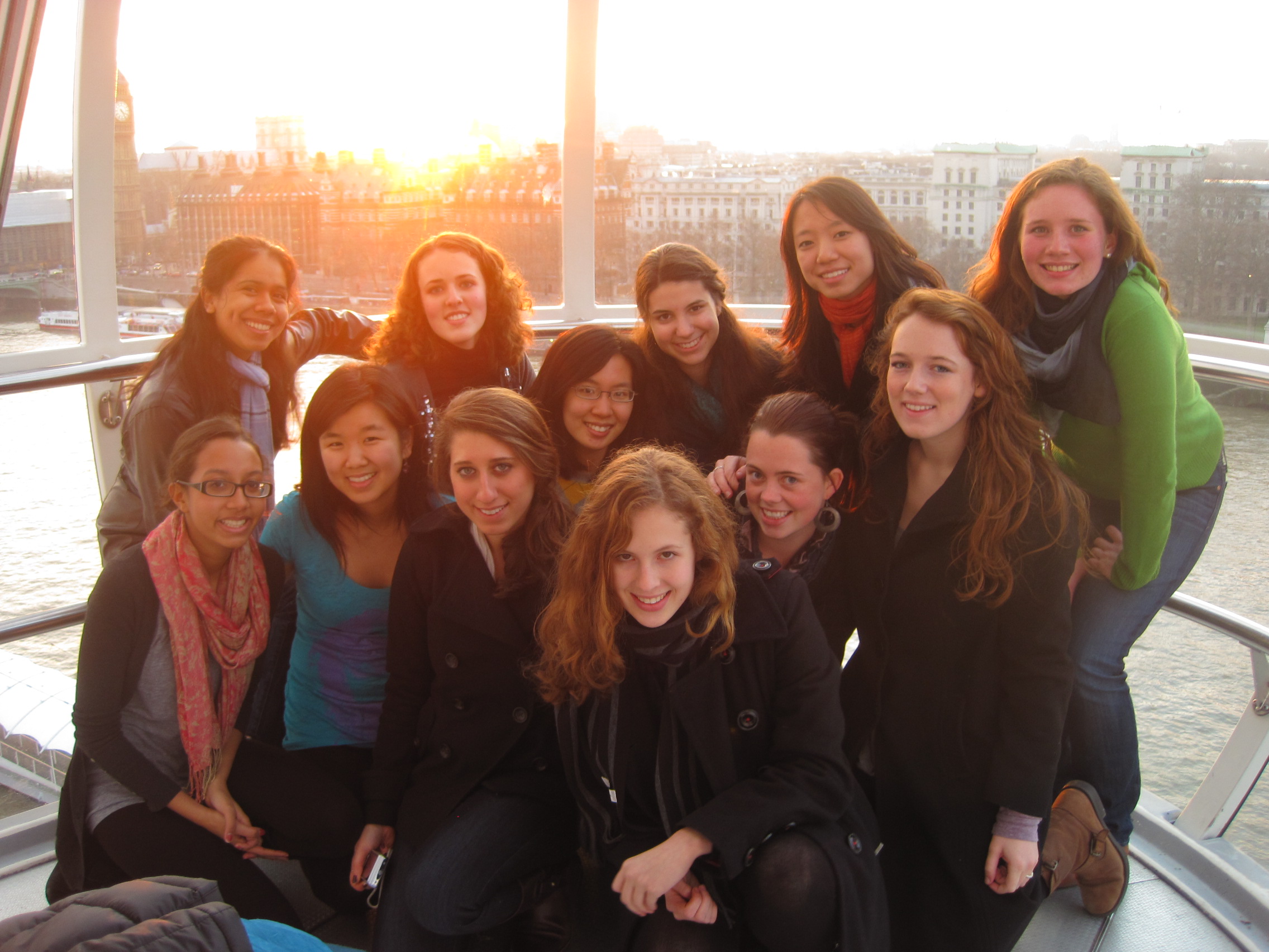 On the London Eye, January 2010